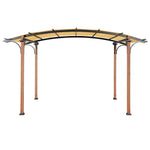 8'x10' Patio Pergola Outdoor Garden Pergolas with Retractable Shelter Shades