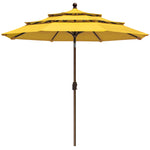 Coastshade Sunbrella  9ft 3 Tiers Patio Market Umbrella with Ventilation