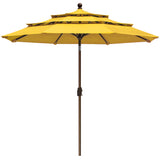 Coastshade Sunbrella  9ft 3 Tiers Patio Market Umbrella with Ventilation