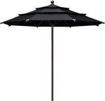 Coastshade Sunbrella  11ft 3 Tiers Patio Market Umbrella with Ventilation