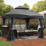 CoastShade 10x12 Outdoor Garden Gazebo Mesh Giveaway for Shade and Rain in Yards, Lawn Backyards