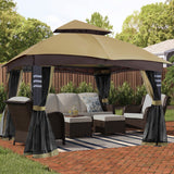 CoastShade 10x12 Outdoor Garden Gazebo Mesh Giveaway for Shade and Rain in Yards, Lawn Backyards