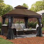 CoastShade 10x12 Outdoor Garden Gazebo Mesh Giveaway for Shade and Rain in Yards, Lawn Backyards