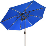 Coastshade Sunbrella  Solar LED 9ft Patio Market Umbrella with Ventilation