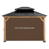 Gazebo Replacement Sunwall for 8'x8' Outdoor Gazebo,1 Panel Sidewall Only,Khaki