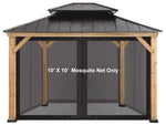 Replacement Canopy Mosquito Netting Sidewalls For 10'x12' Gazebo Canopy