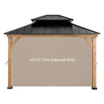 Gazebo Replacement Sunwall for 8'x8' Outdoor Gazebo,1 Panel Sidewall Only,Khaki