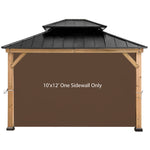 Gazebo Replacement Sunwall for 8'x8' Outdoor Gazebo,1 Panel Sidewall Only,Khaki