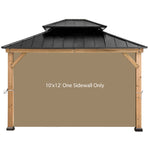 Gazebo Replacement Sunwall for 8'x8' Outdoor Gazebo,1 Panel Sidewall Only,Khaki