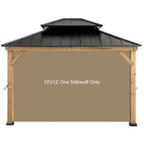 Gazebo Replacement Sunwall for 8'x8' Outdoor Gazebo,1 Panel Sidewall Only,Khaki