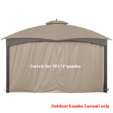 Gazebo Replacement Sunwall for 8'x8' Outdoor Gazebo,1 Panel Sidewall Only,Khaki