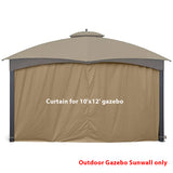 Gazebo Replacement Sunwall for 8'x8' Outdoor Gazebo,1 Panel Sidewall Only,Khaki