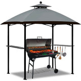 5'x8' Grill Gazebo Outdoor Patio Grill Gazebos with Ventilation Double Arc Top