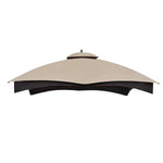 Patio 10'x12' Replacement Canopy Roof For Lowe's Allen Roth 10'X12' Double Top Gazebo #GF-12S004B-1