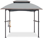 6'x9' Grill Gazebo Outdoor Patio Grill Gazebos with Ventilation Double Arc Top