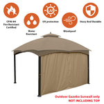 Gazebo Replacement Sunwall for 8'x8' Outdoor Gazebo,1 Panel Sidewall Only,Khaki