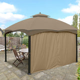 Gazebo Replacement Sunwall for 8'x8' Outdoor Gazebo,1 Panel Sidewall Only,Khaki