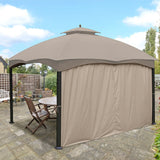 Gazebo Replacement Sunwall for 8'x8' Outdoor Gazebo,1 Panel Sidewall Only,Khaki