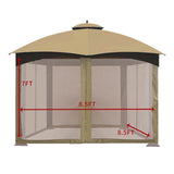 Replacement Canopy Mosquito Netting Sidewalls For 10'x12' Gazebo Canopy