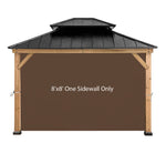 Gazebo Replacement Sunwall for 8'x8' Outdoor Gazebo,1 Panel Sidewall Only,Khaki