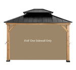 Gazebo Replacement Sunwall for 8'x8' Outdoor Gazebo,1 Panel Sidewall Only,Khaki