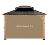 Gazebo Replacement Sunwall for 8'x8' Outdoor Gazebo,1 Panel Sidewall Only,Khaki