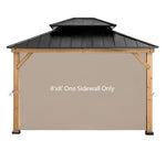 Gazebo Replacement Sunwall for 8'x8' Outdoor Gazebo,1 Panel Sidewall Only,Khaki