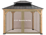 Replacement Canopy Mosquito Netting Sidewalls For 10'x12' Gazebo Canopy