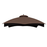 Patio 10'x12' Replacement Canopy Roof For Lowe's Allen Roth 10'X12' Double Top Gazebo #GF-12S004B-1